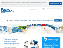Tablet Screenshot of packopumps.com